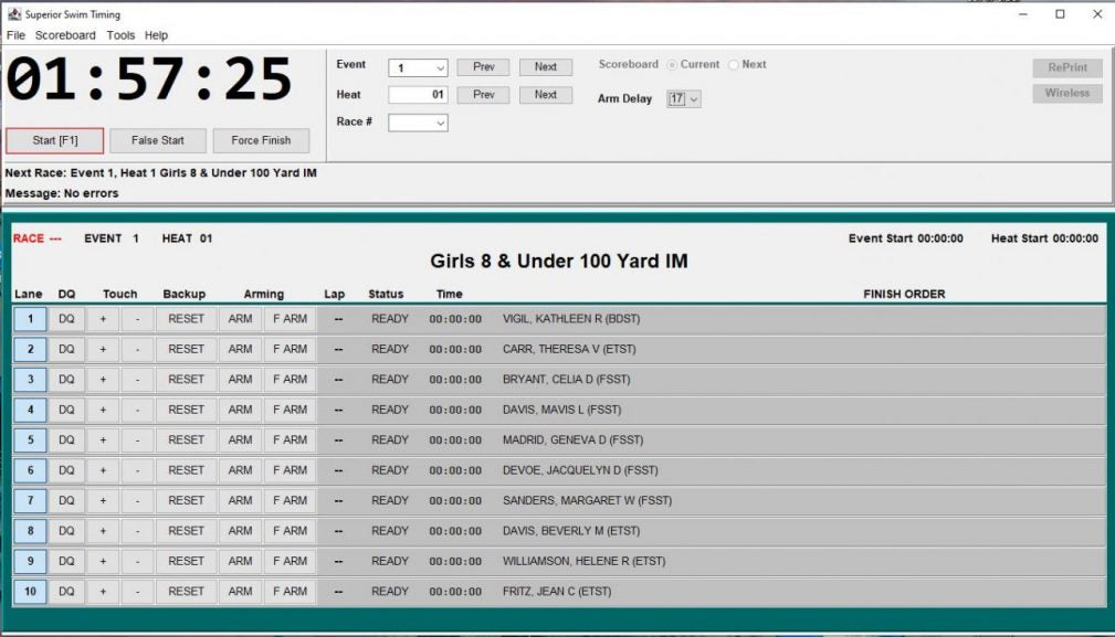Superior Swim Timing System β Swimnerd Pace Clocks