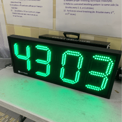 Swimnerd Digital Pace Clock | Outdoor Swimming Pool Clock – SWIMNERD ...